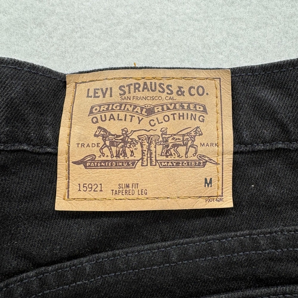 Vintage Levis 912 Jeans Womens 12 Black Slim Fit Tapered Leg Orange Tab Made USA - Picture 12 of 15